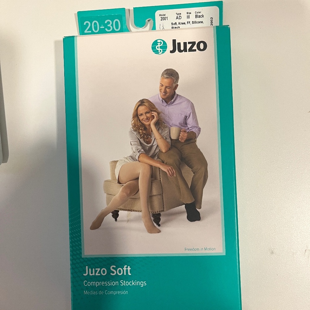 JUZO Soft Compression Socks New In Box